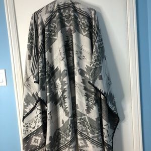 Black and white poncho!